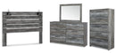 Baystorm Grey Panel Bedroom Set