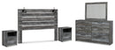 Baystorm Grey Panel Bedroom Set