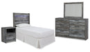 Baystorm Grey Panel Bedroom Set