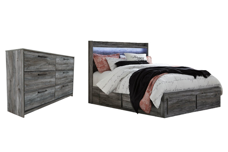 Baystorm Grey Panel Bedroom Set
