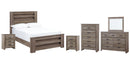 Zelen Brown Panel Bedroom Set