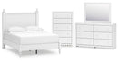 Mollviney White Panel Bedroom Set