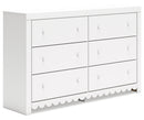 Mollviney White Panel Bedroom Set