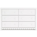 Mollviney White Panel Bedroom Set