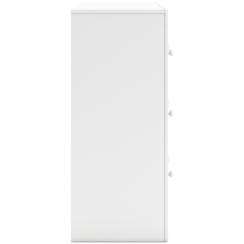 Mollviney White Panel Bedroom Set