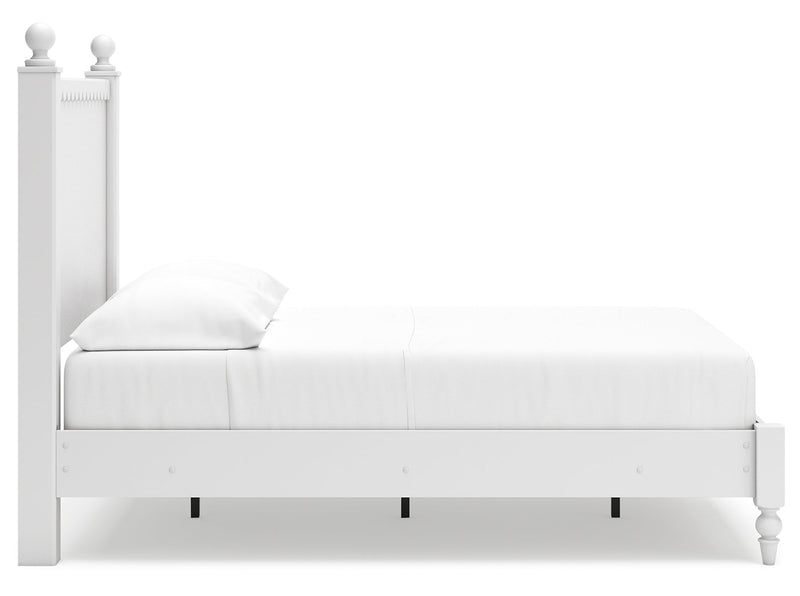 Mollviney White Panel Bedroom Set