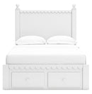Mollviney White Panel Bedroom Set
