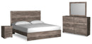 Ralinksi Grey Panel Bedroom Set