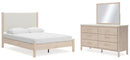 Cadmori Grey Upholstered Bedroom Set