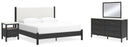 Cadmori Grey Upholstered Bedroom Set