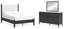 Cadmori Grey Upholstered Bedroom Set