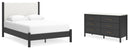 Cadmori Grey Upholstered Bedroom Set