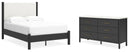 Cadmori Grey Upholstered Bedroom Set