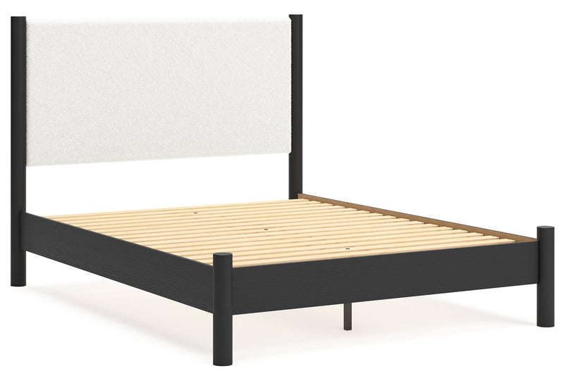 Cadmori Grey Upholstered Bedroom Set