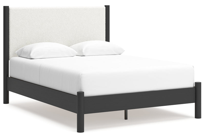 Cadmori Grey Upholstered Bedroom Set