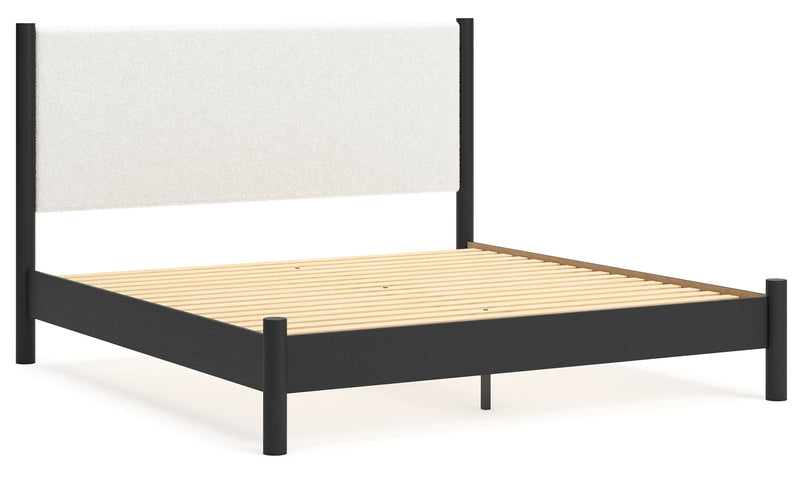 Cadmori Grey Upholstered Bedroom Set