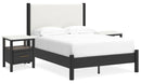 Cadmori Grey Upholstered Bedroom Set