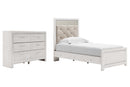 Altyra Panel Headboard Bed with Dresser