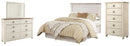 Willowton Beige Panel Bedroom Set