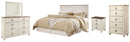 Willowton Beige Panel Bedroom Set