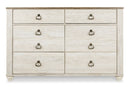 Willowton Six Drawer Dresser