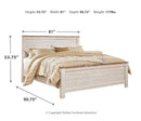 Willowton Beige Panel Bedroom Set