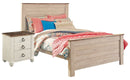 Willowton Beige Panel Bedroom Set