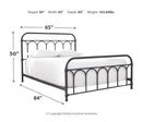 Nashburg Queen Metal Bed with Mattress
