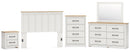 Linnocreek White Panel Bedroom Set