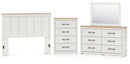 Linnocreek White Panel Bedroom Set