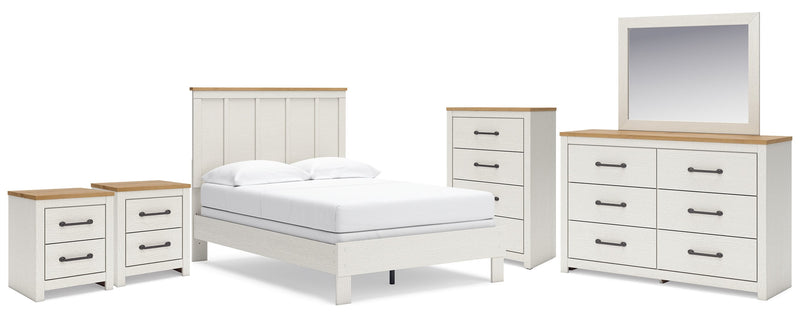 Linnocreek White Panel Bedroom Set