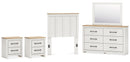 Linnocreek White Panel Bedroom Set