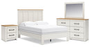 Linnocreek White Panel Bedroom Set
