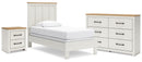 Linnocreek White Panel Bedroom Set