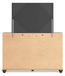 Nanforth Grey Panel Bedroom Set