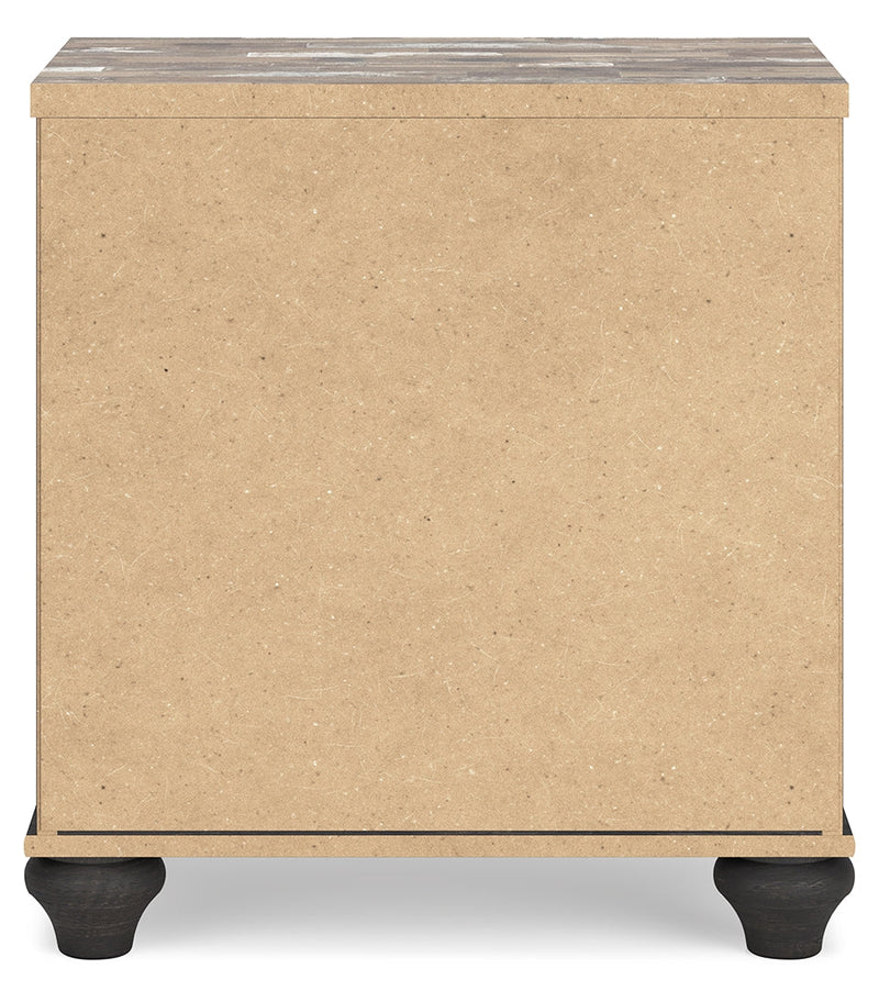 Nanforth Two Drawer Night Stand