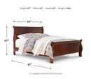 Alisdair Full Sleigh Bed with Mattress