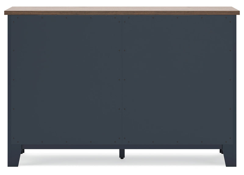 Landocken Blue Panel Bedroom Set