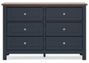 Landocken Blue Panel Bedroom Set