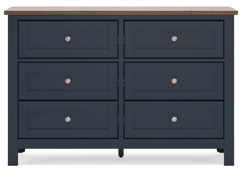 Landocken Blue Panel Bedroom Set