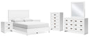 Binterglen White Panel Bedroom Set