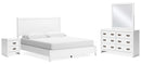 Binterglen White Panel Bedroom Set