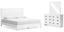 Binterglen White Panel Bedroom Set