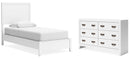 Binterglen White Panel Bedroom Set