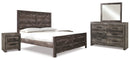 Wynnlow Grey Crossbuck Panel Bedroom Set