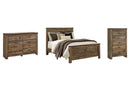 Trinell Brown Panel Bedroom Set