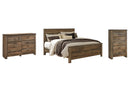 Trinell Brown Panel Bedroom Set