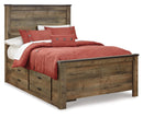 Trinell Bookcase Bed with 2 Storage Drawers