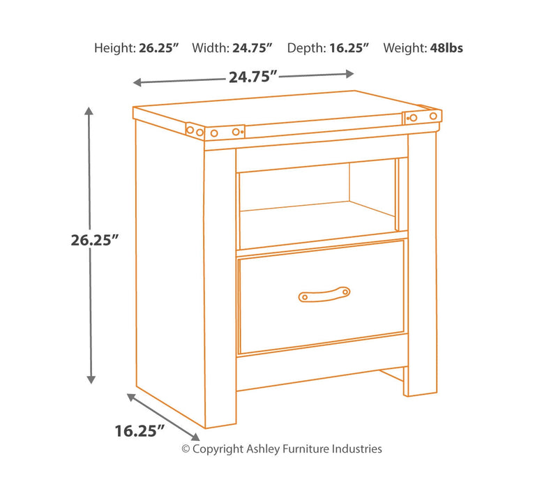 Trinell One Drawer Night Stand