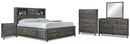 Caitbrook Grey Storage Bedroom Set
